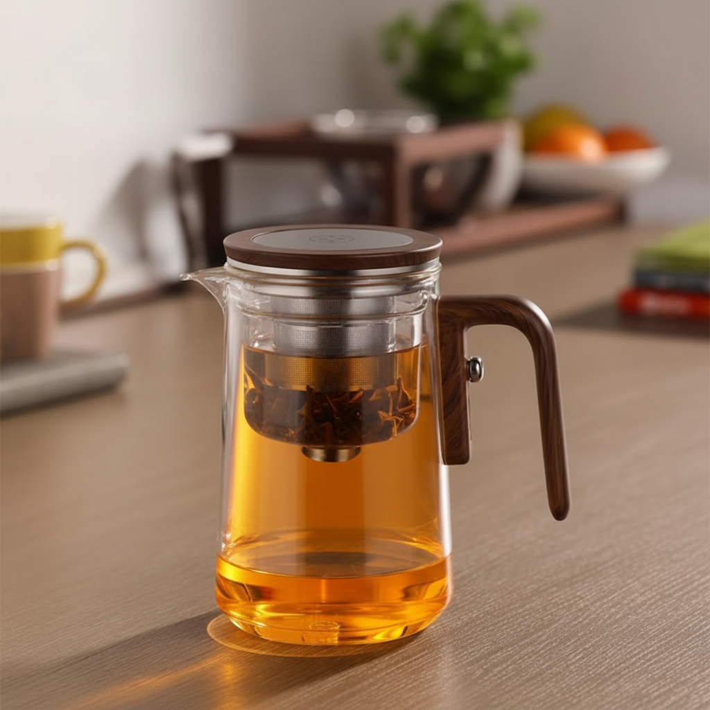 Glass Teapot Removable Stainless Steel Infuser