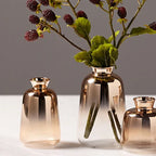 Glass Vase Rose Gold Gradient Compact