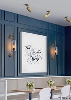 Glass Wall Lamp Cylinder Or Ball Gold Or Chrome