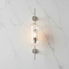 Glass Wall Lamp Cylinder Or Ball Gold Or Chrome