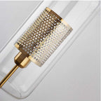 Glass Wall Lamp Cylinder Or Ball Gold Or Chrome