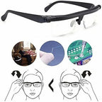 Glasses Adjustable Focus Rotating Dial Lightweight No Prescription