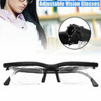 Glasses Adjustable Focus Rotating Dial Lightweight No Prescription