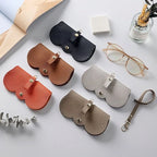 Glasses Case Slim PU Leather Drawstring Closure