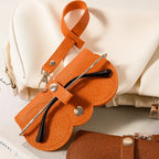 Glasses Case Soft-Lined Faux Leather Snap Closure