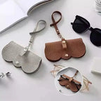 Glasses Case Soft-Lined Faux Leather Snap Closure