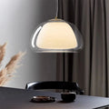 Globe Pendant Lamp Hand-Blown Glass Adjustable Cable