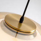 Globe Pendant Lamp Hand-Blown Glass Adjustable Cable