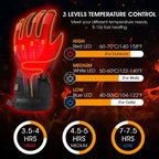 Glove Liners Rechargeable Adjustable Heat Slim Fit
