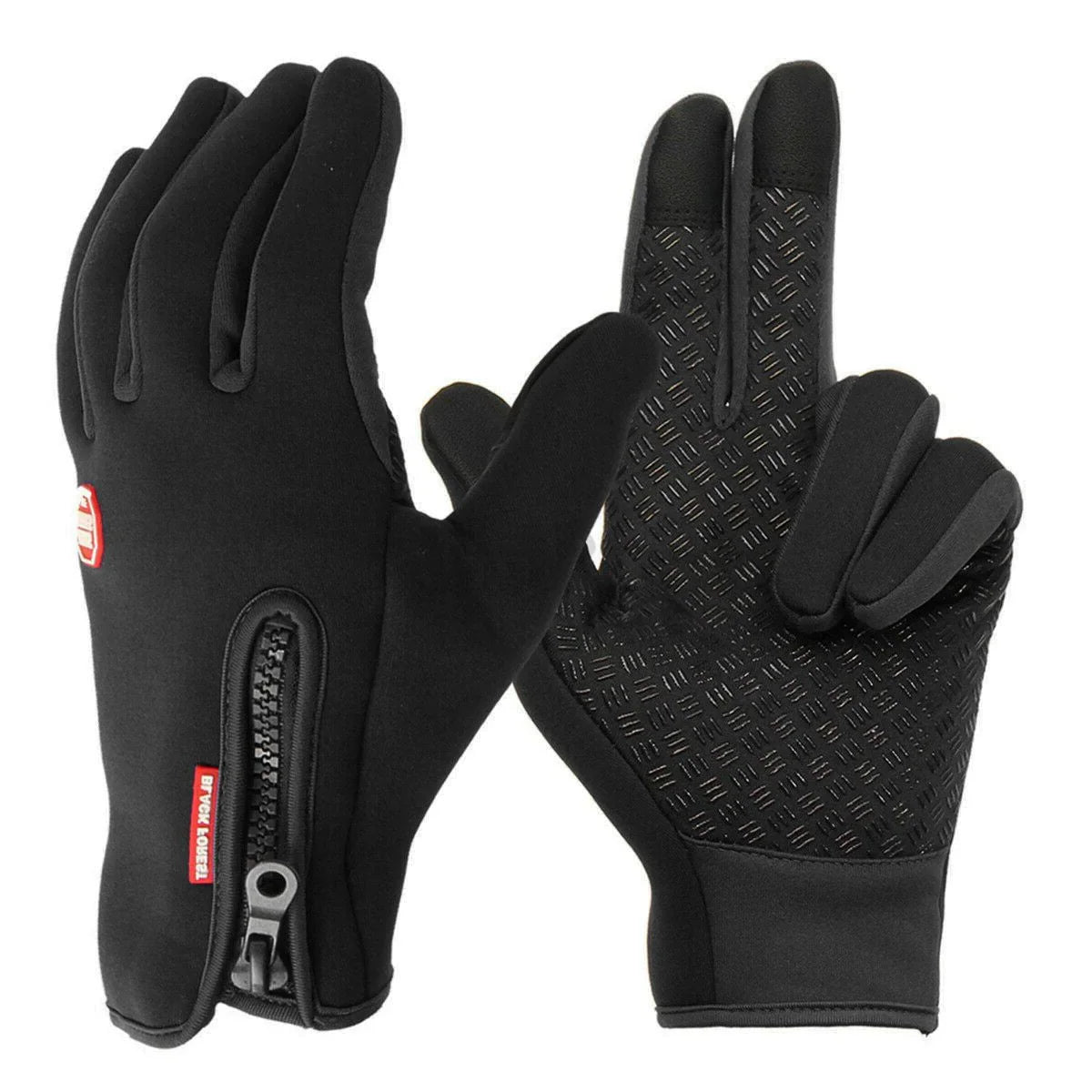Gloves Fleece-Lined Touchscreen-Compatible Nonslip Grip