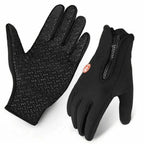 Gloves Insulated Conductive Threads Textured Grip