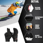 Gloves Insulated Conductive Threads Textured Grip