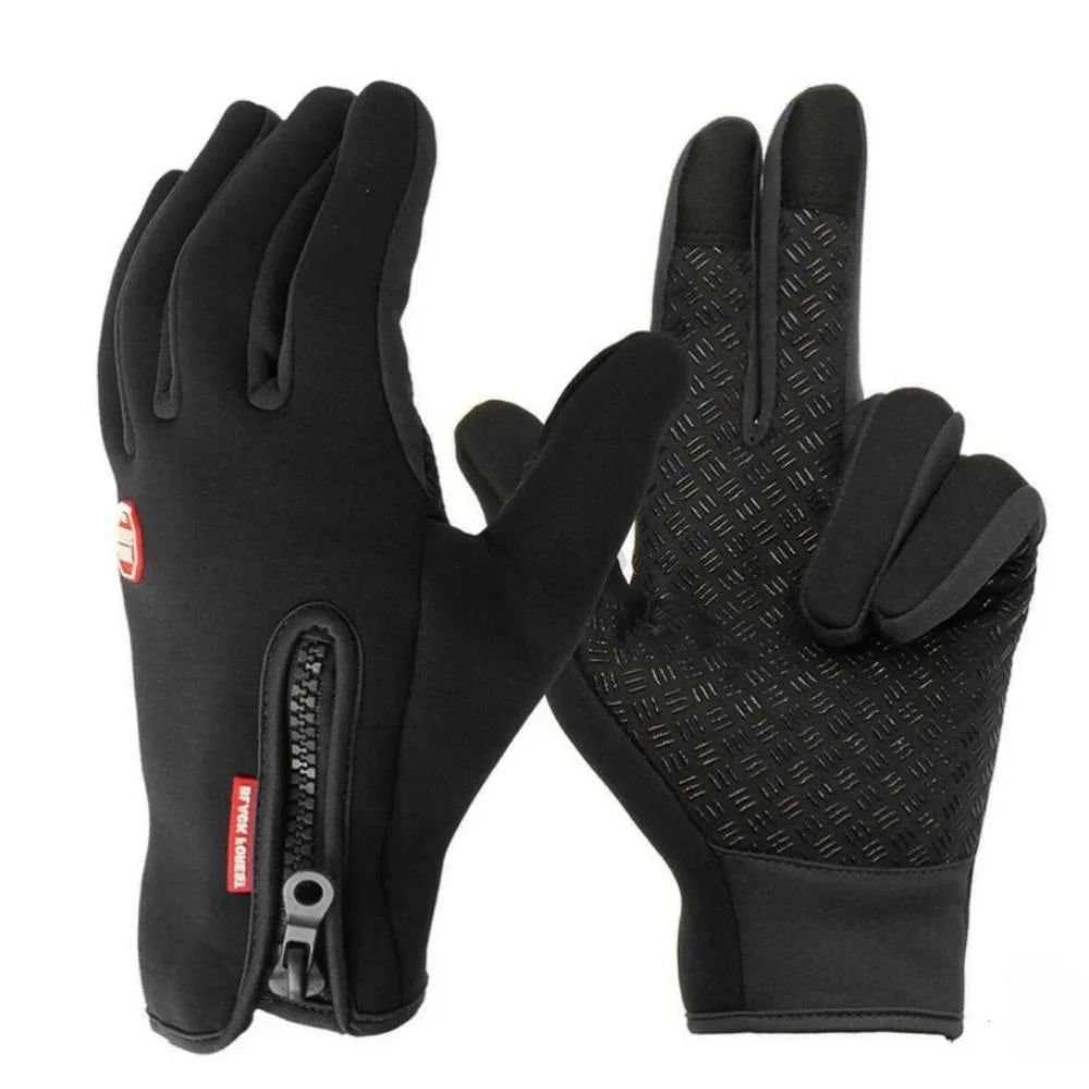 Gloves Insulated Conductive Threads Textured Grip