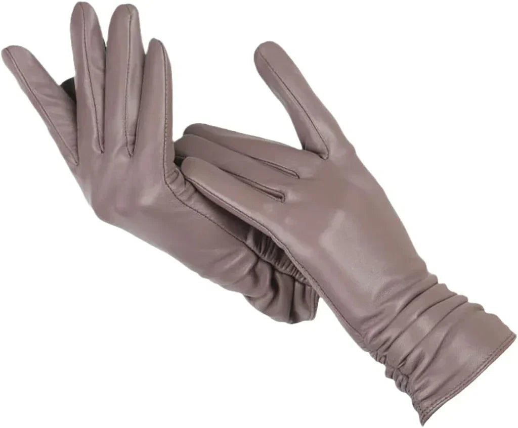 Gloves Natural Leather Wool Lined