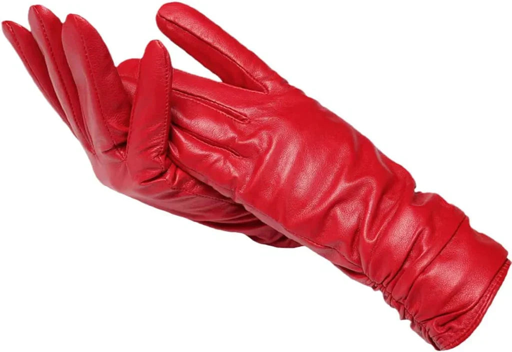Gloves Natural Leather Wool Lined