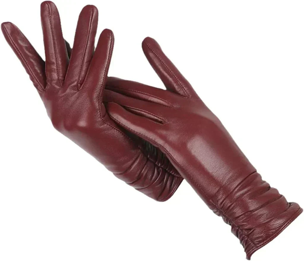 Gloves Natural Leather Wool Lined