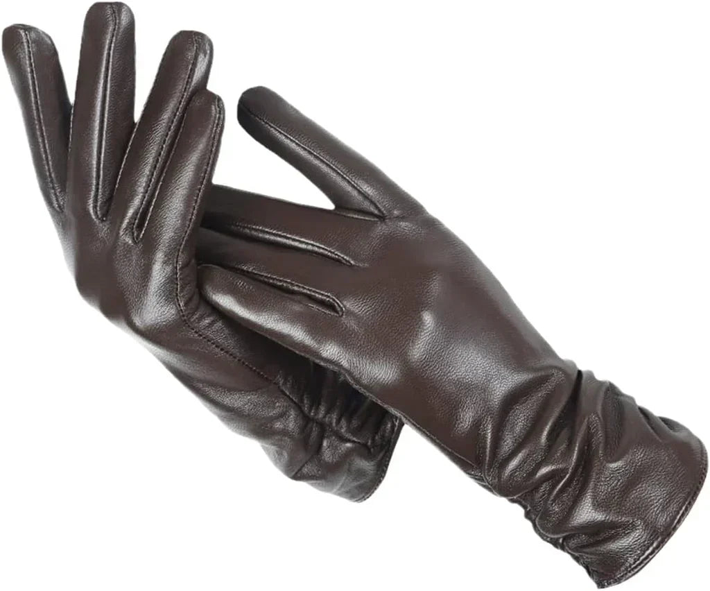 Gloves Natural Leather Wool Lined