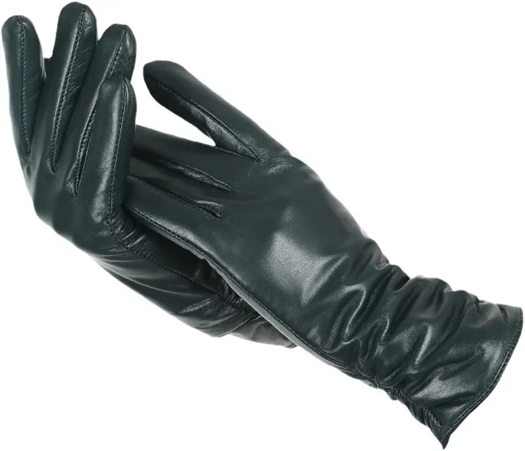 Gloves Natural Leather Wool Lined