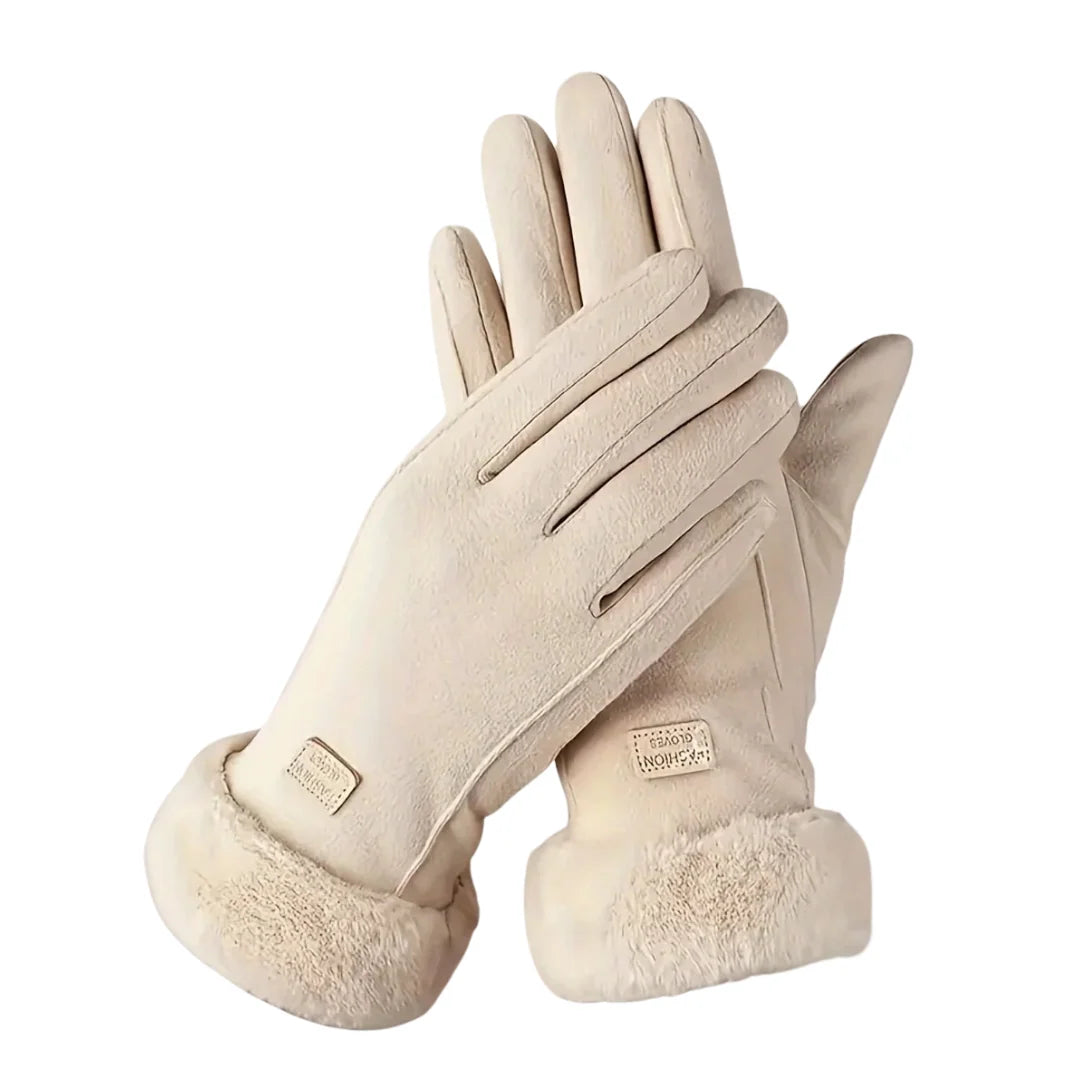 Gloves Touchscreen Compatible Plush Lined Snug Fit