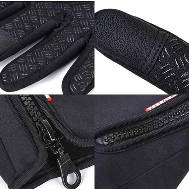 Gloves Touchscreen Insulated Fleece Anti-Slip Palm