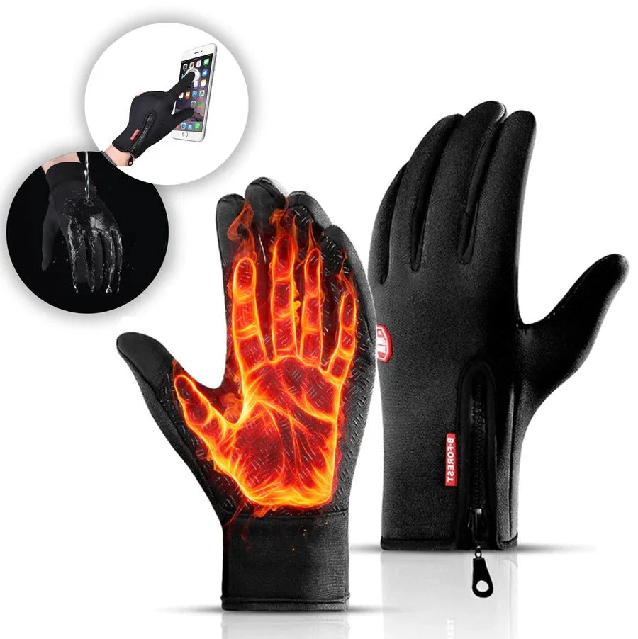 Gloves Touchscreen Insulated Fleece Anti-Slip Palm