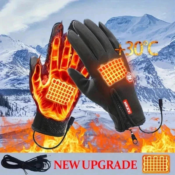 Gloves USB Heated Adjustable Waterproof & Windproof Touchscreen