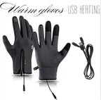 Gloves USB Heated Adjustable Waterproof & Windproof Touchscreen