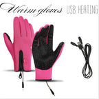 Gloves USB Heated Adjustable Waterproof & Windproof Touchscreen