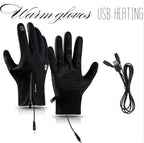 Gloves USB Heated Adjustable Waterproof & Windproof Touchscreen