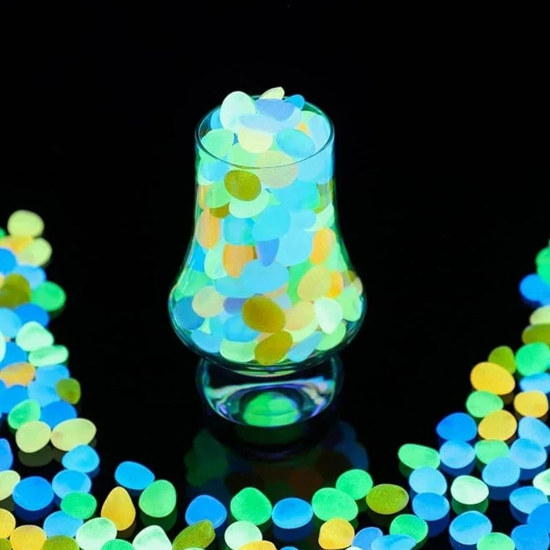 Glowing Pebbles Light-Activated Waterproof Reusable