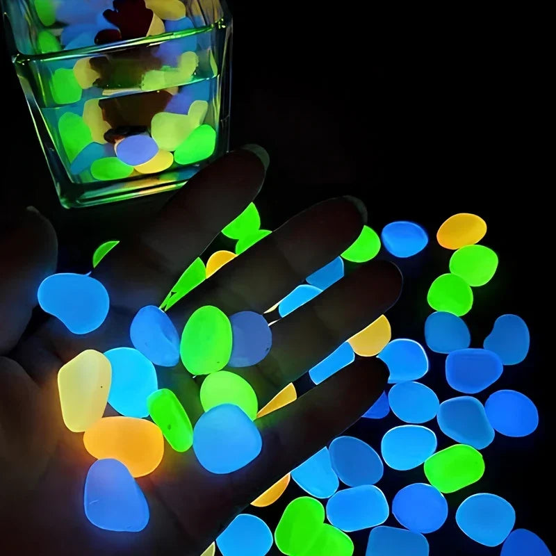 Glowing Pebbles Light-Activated Waterproof Reusable