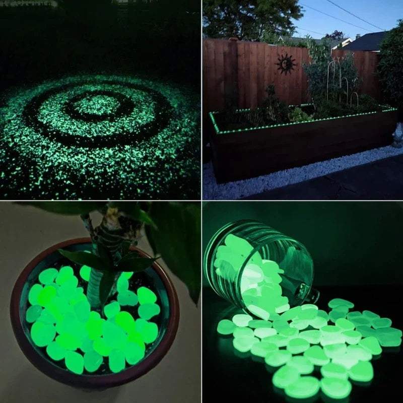 Glowing Pebbles Light-Activated Waterproof Reusable