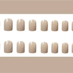 Glue-On Nail Set Glossy Non-Toxic