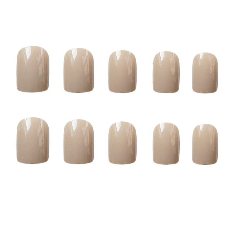 Glue-On Nail Set Glossy Non-Toxic