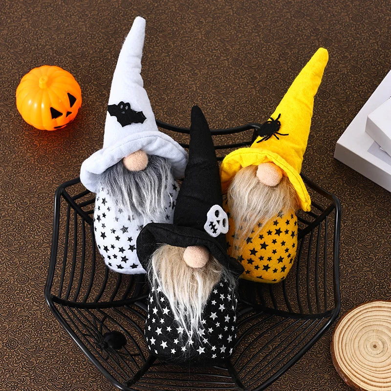 Gnome Figure Tall Spider Hat Durable Fabric