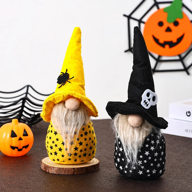 Gnome Figure Tall Spider Hat Durable Fabric