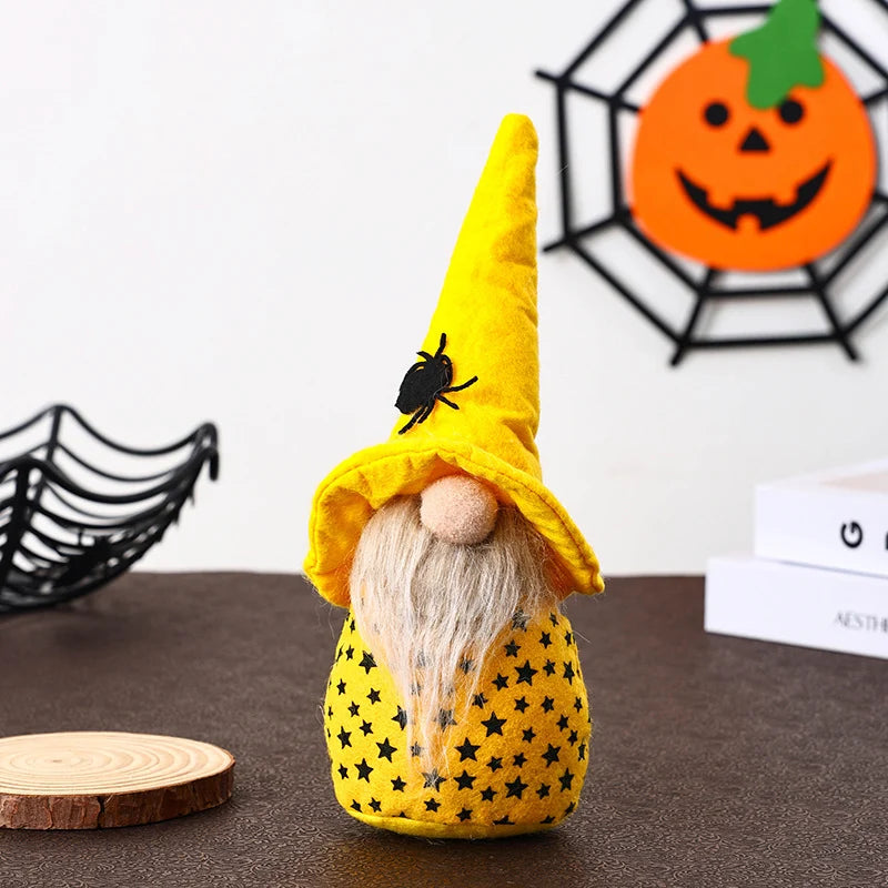Gnome Figure Tall Spider Hat Durable Fabric