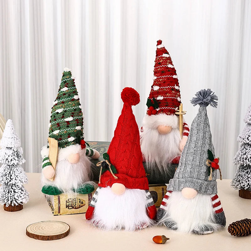 Gnome Lamp Knitted Hat Plug-In Warm White LED