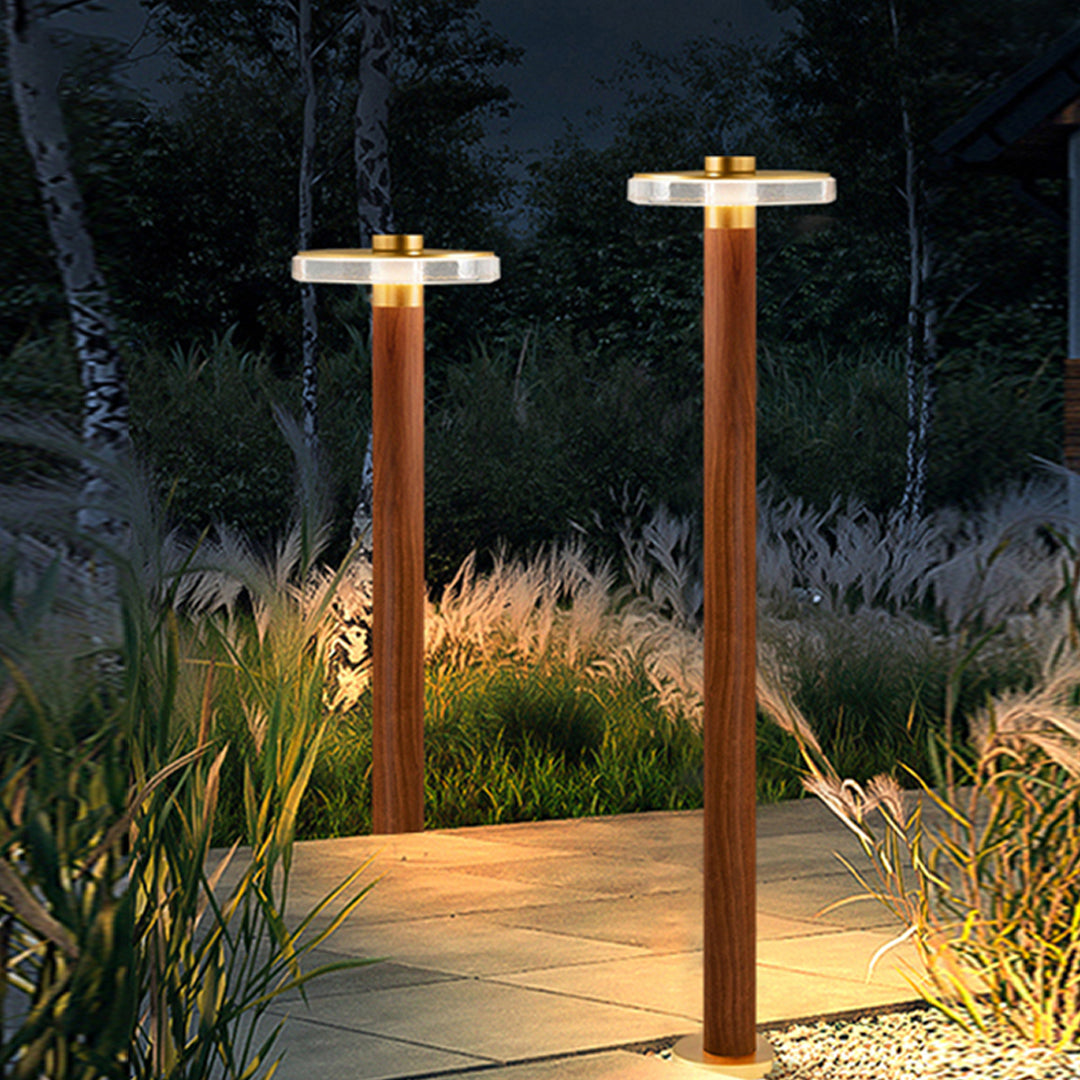 Gold-Finish Die-Cast Aluminum Path Light (Hardwired, IP65)