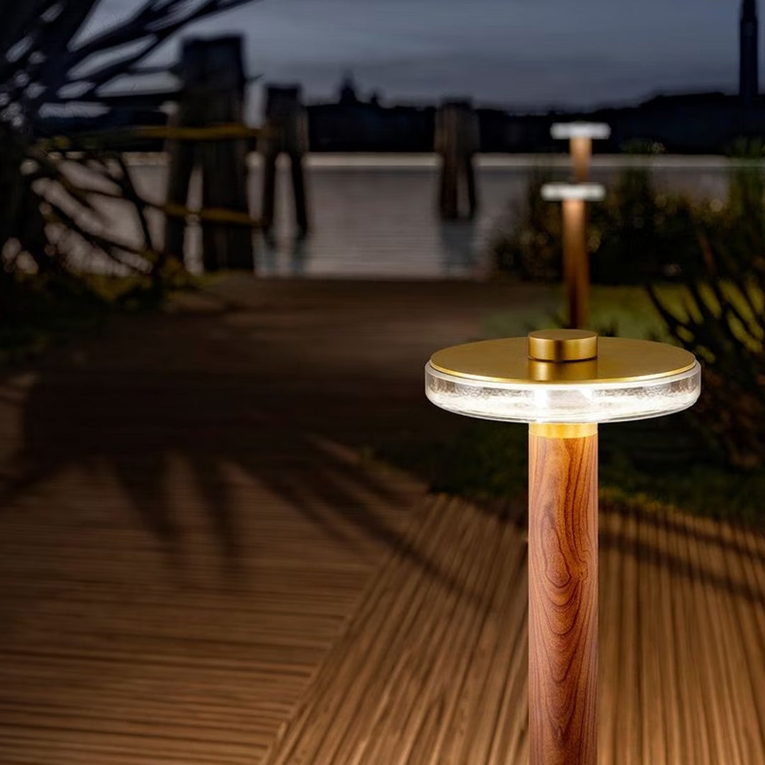 Gold-Finish Die-Cast Aluminum Path Light (Hardwired, IP65)