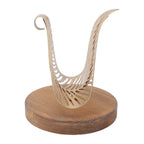 Gold-Finish Iron Leaf Tissue Holder