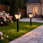 Gold-Rubbed Copper Solar Path Light (Integrated LED)