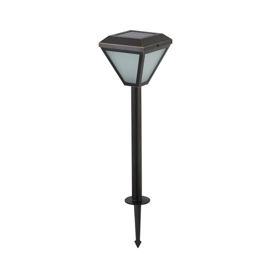 Gold-Rubbed Copper Solar Path Light (Integrated LED)