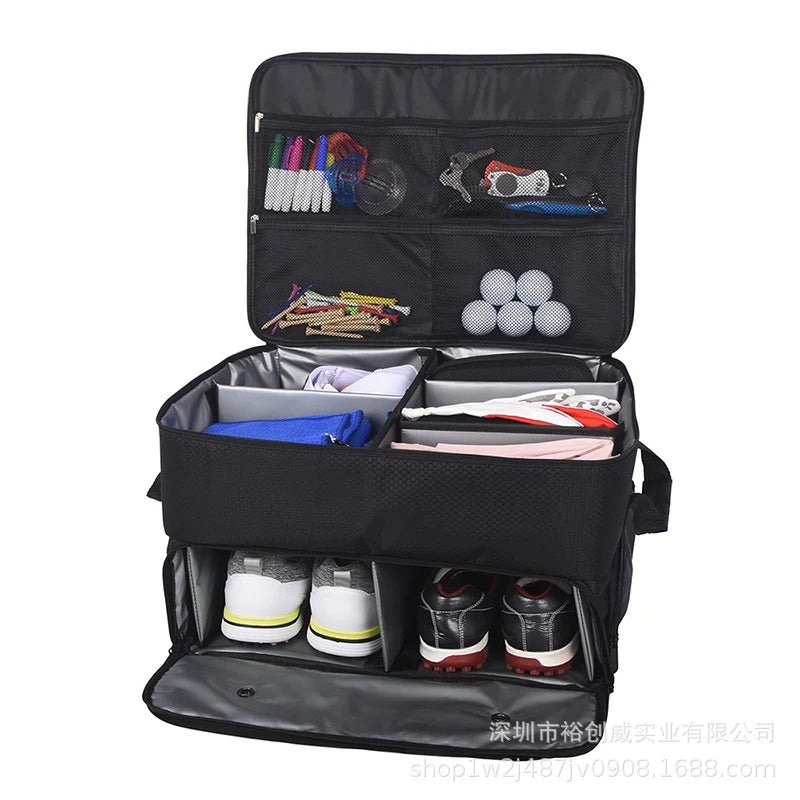 Golf Organizer Collapsible Weather-Resistant Mesh Pockets