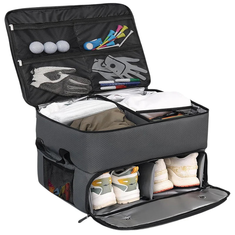 Golf Organizer Collapsible Weather-Resistant Mesh Pockets