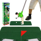 Golf Training Set Five Clubs Twelve Balls Putting Mat
