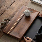 Gongfu Tea Tray Natural Bamboo Built-In Drainage