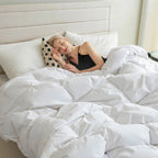 Goose Down Comforter All-Season 750 Fill Power Baffle Box