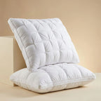Goose Down Pillow 2-Pack Shape-Retaining Breathable Cotton
