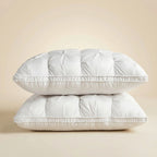 Goose Down Pillow 2-Pack Shape-Retaining Breathable Cotton